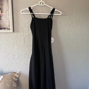 Pact Black Strappy Dress